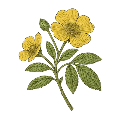 Zeichnung von Botanicals Damiana